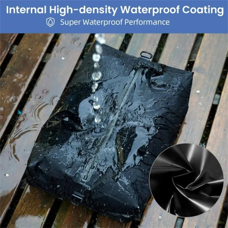 Black impeller with internal high-density waterproof coating on a wooden surface