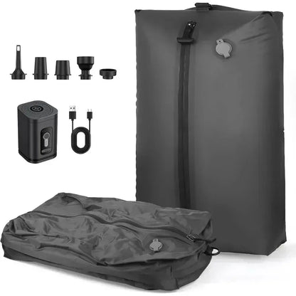 17L vacuum compression bag with air pump and accessories for efficient travel packing