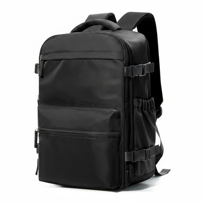 Black backpack hero shot