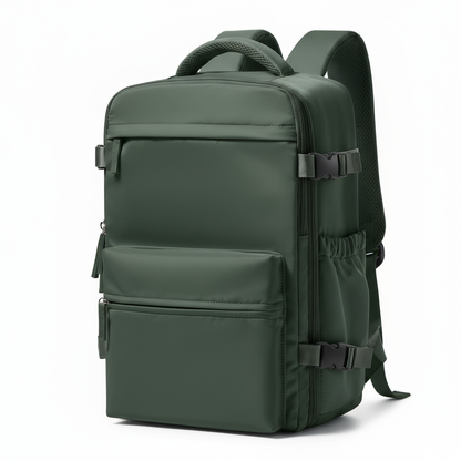 Green backpack hero shot